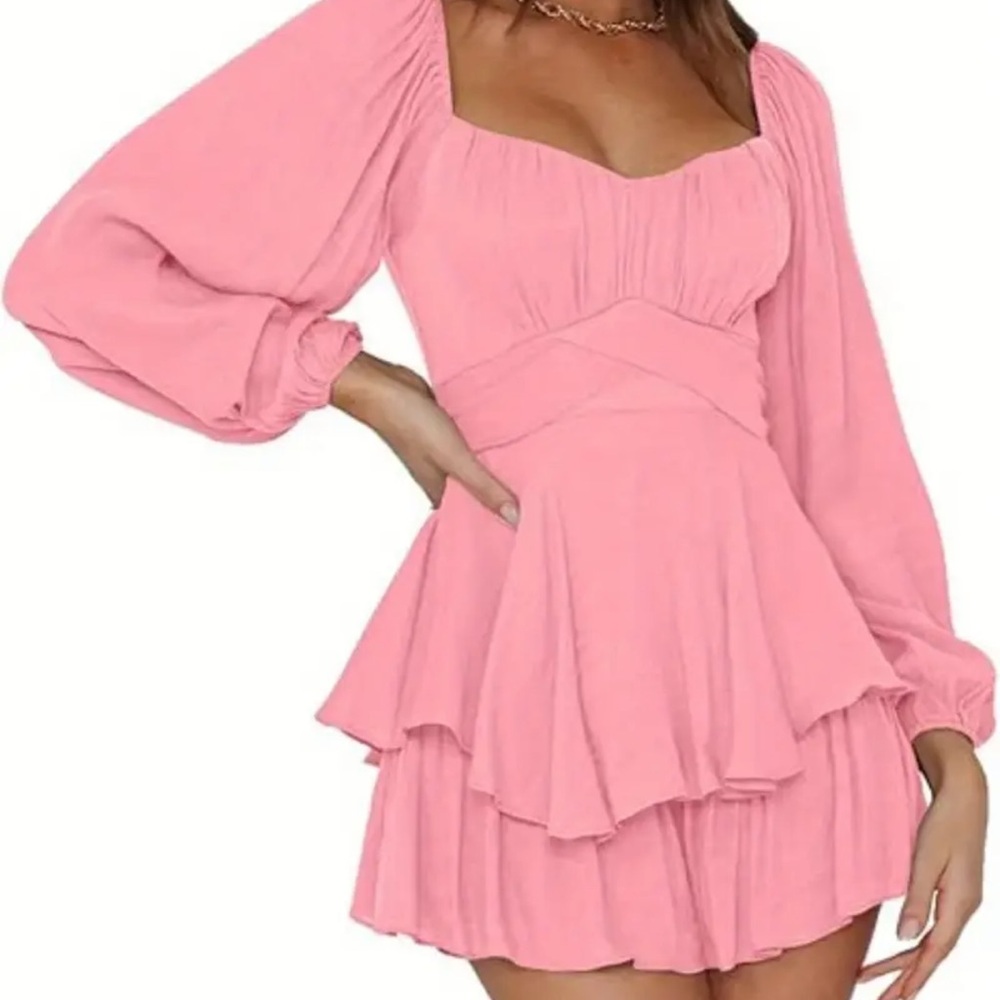 Elegant Pink Women's Dress